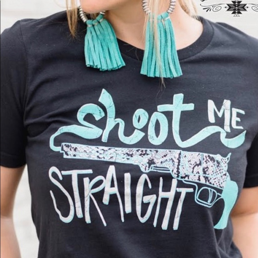 CRAZY TRAIN SHOOT ME STRAIGHT T-SHIRT**HOW TRUE**